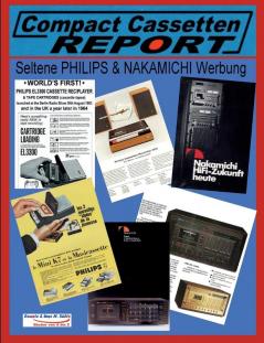 COMPACT CASSETTEN RECORDER REPORT - Seltene PHILIPS & NAKAMICHI Werbung