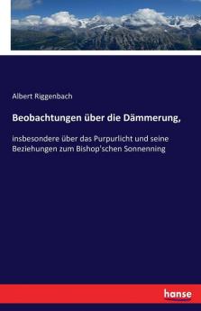 Beobachtungen über die Dämmerung