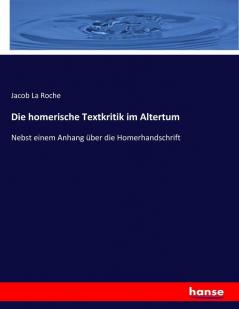 Die homerische Textkritik im Altertum
