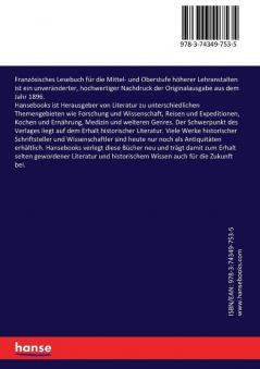 Französisches Lesebuch für die Mittel- und Oberstufe höherer Lehranstalten