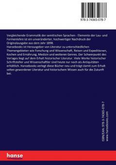 Vergleichende Grammatik der semitischen Sprachen