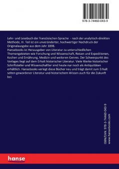 Lehr- und Lesebuch der französischen Sprache