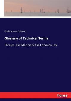 Glossary of Technical Terms