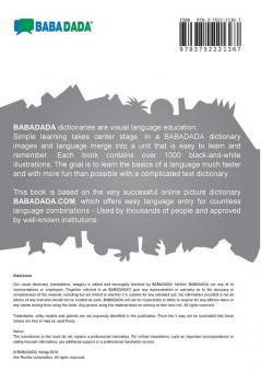 Cymraeg - Thai (in thai script) geiriadur lluniau BW