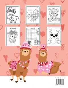 Valentine's Day Activity Book For Kids: Valentine's Day Coloring and Activity Book for Kids: Mazes Coloring Dot to Dot Word Search and More Valentine's Day gift for 5 - 12 years old kids