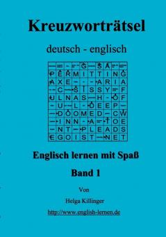 Englisch lernen mit Spaß. Kreuzworträtsel deutsch-englisch