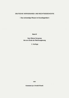 Deutsche Verfassungs- und Rechtsgeschichte Band II