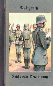 Vintage Historical Art Notebook: Reichswehr Vereidigung (Notizbuch): Reichswehr 1914-1930 Soldat 1. Weltkrieg Landser Notizbuch Militaria ... Notes Geschenkbuch Freundesbuch Kamerad