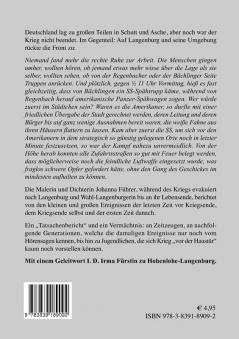 Das Kriegsende 1945 in Langenburg / Hohenlohe: Chronik der letzten Zeit zuvor bis zur ersten Zeit danach