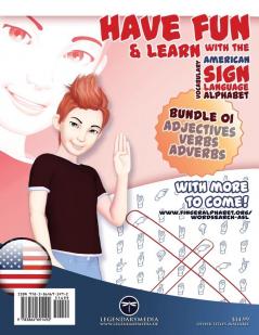 108 Word Search Puzzles with the American Sign Language Alphabet: Bundle 01: Adjectives Verbs Adverbs: 4 (Finger Alphabet Cool Kids)