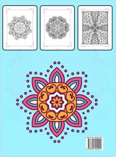 Flowers Mandala Coloring Book: Adult Relaxing and Stress Relieving Floral Art Coloring Book Beautiful Flowers Mandalas Coloring Book