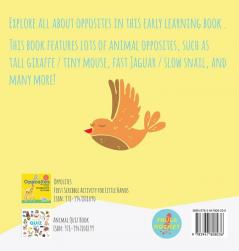 Animal Opposites: Hardcover Edition. Fun with Opposite Words for Children Ages 2-4: 3 (Books for Curious Kids))