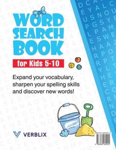 Word Search Book for Kids 5-10: Large Print Activity Book with Word Search Puzzles for Children and Beginners