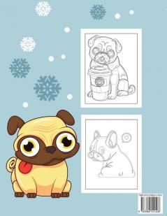 Pugs Coloring Book: Cute pug coloring book for kids (Funny Coloring Books for Kids)