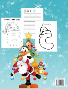 A Very Merry Christmas Alphabet Activity Book for Kids Ages 4-8