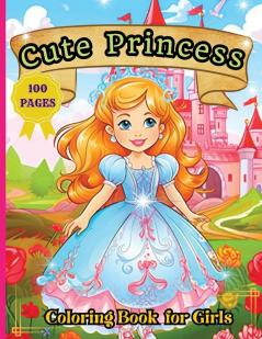 Cute Princess Coloring Book