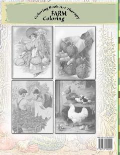 VINTAGE FARM Coloring Book For Adults. A Grayscale Vintage farm coloring book inspired by authentic vintage images