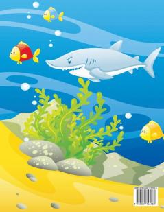 Sharks coloring book for kids: A Cute Kids Coloring Book For Sharks and marine life Lovers With a wide variety of different Type of sharks