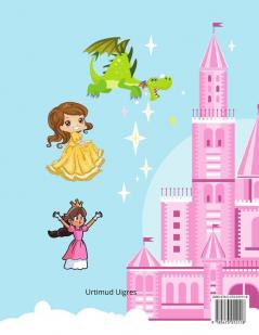 libro da colorare della principessa: Incredibile libro da colorare principessa per bambini dai 3 ai 5 anni Bel regalo per ragazze Libro da colorare ... principe castello draghi e altro