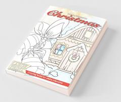 LARGE PRINT Coloring books for adults relaxation CHRISTMAS