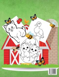 La Granja - Libro Para Colorear: Libro Infantil para Pintar - Páginas para colorear sencillas y bonitas para niños y niñas de 2 a 4 años 98 páginas ... Vaca Pollo Oveja Cerdo ... y muchos más