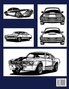 American Muscle Cars Coloring Book: Beautiful Designs of Classic Cars for All Car Lovers Grown-Ups and Kids