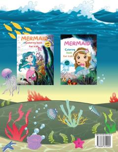 SEA LIFE - Under the SEA Coloring Book for kids: Cute Coloring pages with Marine Life Under Sea Fishes Mermaids Sea Creatures Color Sea Life in the Ocean