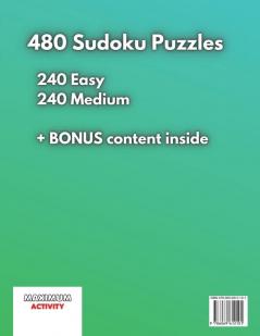 Maximum Activity 9x9 Sudoku easy to medium