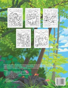 Dinosaur Coloring Book: Giant Dinosaur Coloring Book For Kids Ages 4-8 Boys And Girls Dino Coloring Book For Children