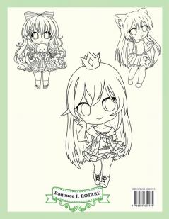 Chibi Girls Coloring Book: An Awesome Coloring Book Giving Many Images Of Chibi Kawaii Japanese Manga Drawings And Cute Anime Characters Coloring Page For Kids Teens and All Ages