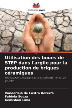Utilisation des boues de STEP dans l'argile pour la production de briques céramiques