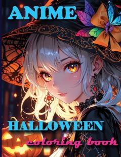 Anime Halloween Coloring Book