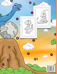 Cute Dinosaurs Dot Marker Activity Book: Dot Markers Activity Book: Cute Dinosaurs Easy Guided BIG DOTS Gift For Kids Ages 1-3 2-4 3-5 Baby ... Marker Art Creative Children Activity Book