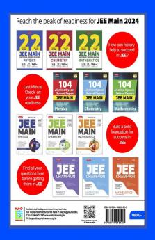 MTG 22 Years JEE MAIN Previous Years Solved Question Papers with Chapterwise Topicwise Solutions Physics (Available in Hindi) - JEE Main PYQ Books For 2024 Exam (113 JEE Main ONLINE & 17 OFFLINE Papers)