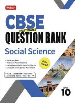 MTG CBSE Class 10 Social-Science Chapterwise Question Bank For 2023-2024 Exam