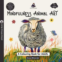 Mindfulness Animal Art: A Colouring Book for Adults - Ocean Wave Art