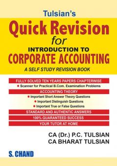 TULISIAN'S QUICK REVISION FOR INTRODUCTION TO CORPORATE ACCO