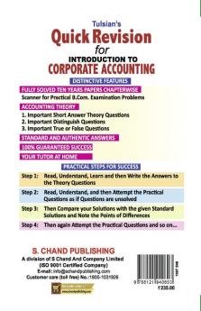 TULISIAN'S QUICK REVISION FOR INTRODUCTION TO CORPORATE ACCO