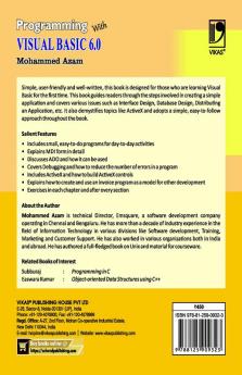 PROGRAMMING WITH VISUAL BASIC 6.0