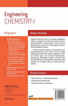 Engineering Chemistry Vol I (As per syllabus of Anna University)