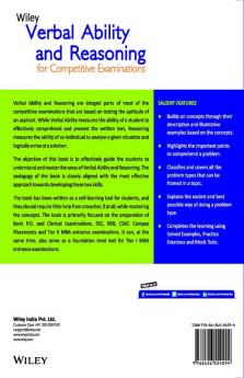Wiley's Verbal Ability and Reasoning for Competitive Examinations