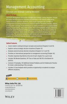 Management Accounting: Concepts and Strategic Costing Decision