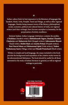 EMINENT INDIANS : INDIAN LANGUAGE LITTERATEURS