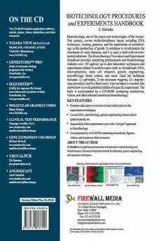 Biotechnology Procedures And Experiments Handbook