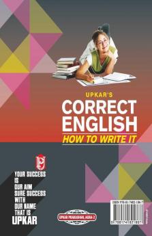 Correct English How to Write It