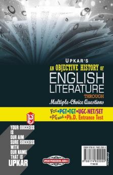 An Objective History of English Literature Through Multiple-Choice Questions (for UGC-NET/SLETTGT & PGT)