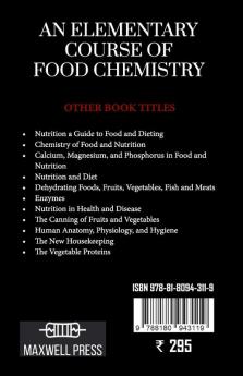 AN ELEMENTARY COURSE OF FOOD CHEMISTRY