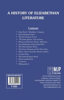 A History of Elizabethan Literature