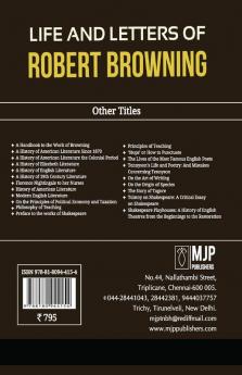 Life and Letters of Robert Browning