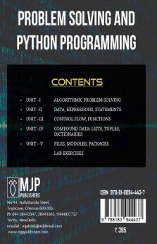 PROBLEM SOLVING AND PYTHON PROGRAMMING